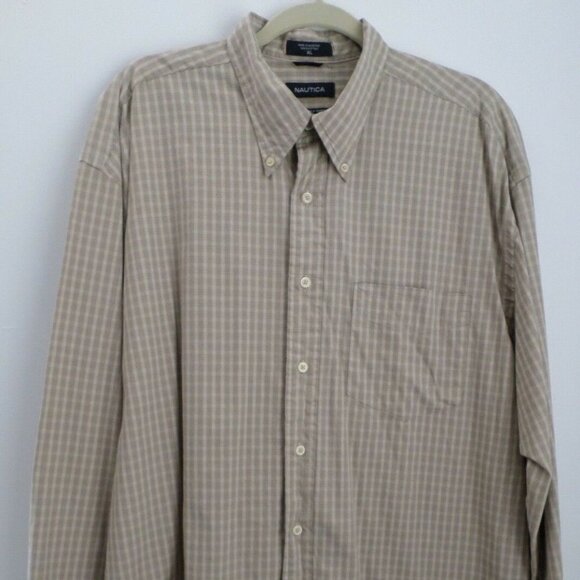 NAUTCA Brown Long Sleeve Button Down Shirt Size XL - Picture 3 of 7
